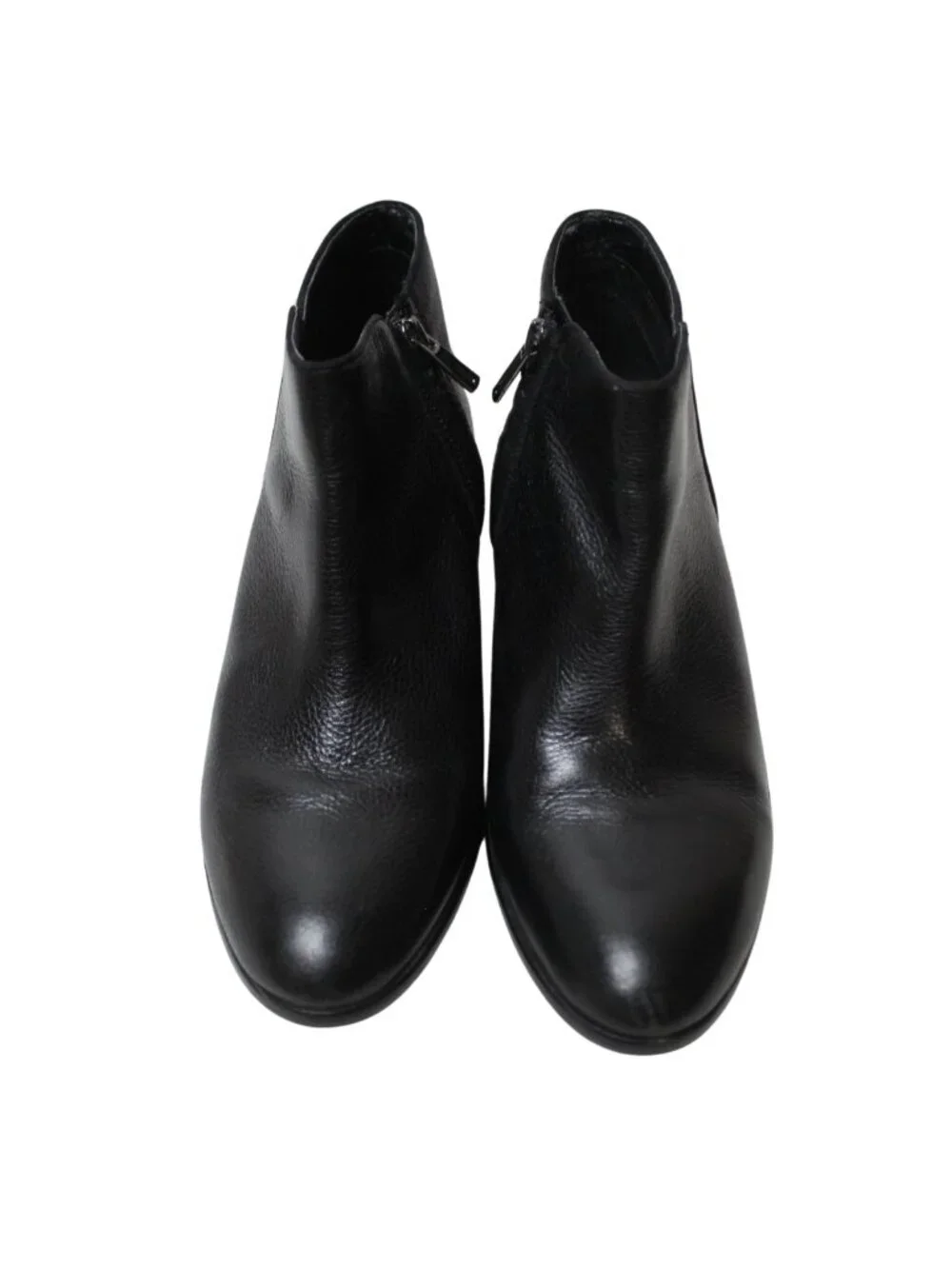 Sam Edelman women's boots size 9 black leather ankle zip almond toe Petty